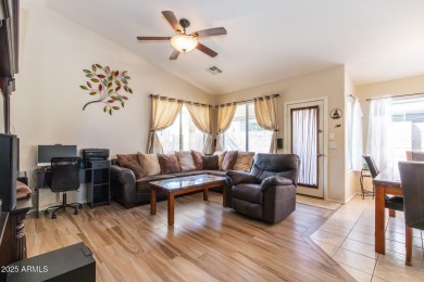 Beautiful single story home with relaxing, idyllic backyard on a on The Golf Club At Johnson Ranch in Arizona - for sale on GolfHomes.com, golf home, golf lot