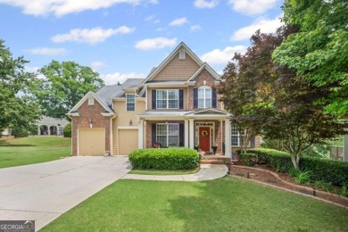 CUSTOM MODEL HOME with RICH UPGRADES and NEW FLOORING AND on Sugar Hill Golf Club in Georgia - for sale on GolfHomes.com, golf home, golf lot