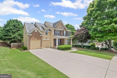CUSTOM MODEL HOME with RICH UPGRADES and NEW FLOORING AND on Sugar Hill Golf Club in Georgia - for sale on GolfHomes.com, golf home, golf lot