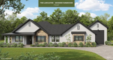 The Lancaster is a breathtaking modern farmhouse with elegant on Purple Sage Golf Course in Idaho - for sale on GolfHomes.com, golf home, golf lot