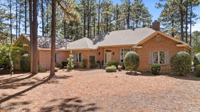 Lovely one level brick cottage on 14th hole of the Holly Course on Pinewild Country Club of Pinehurst in North Carolina - for sale on GolfHomes.com, golf home, golf lot