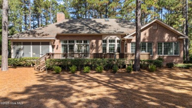 Lovely one level brick cottage on 14th hole of the Holly Course on Pinewild Country Club of Pinehurst in North Carolina - for sale on GolfHomes.com, golf home, golf lot