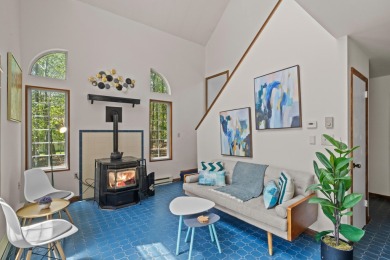 Step into this bright and beautifully styled 3-bedroom, 2-bath on Pocono Farms Country Club in Pennsylvania - for sale on GolfHomes.com, golf home, golf lot