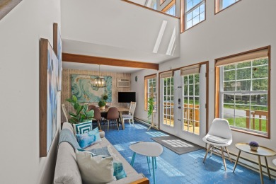 Step into this bright and beautifully styled 3-bedroom, 2-bath on Pocono Farms Country Club in Pennsylvania - for sale on GolfHomes.com, golf home, golf lot