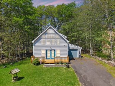 Step into this bright and beautifully styled 3-bedroom, 2-bath on Pocono Farms Country Club in Pennsylvania - for sale on GolfHomes.com, golf home, golf lot