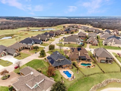 Step right off the 9th hole into your backyard for a barbecue! on The Golf Club at Resort Eagle Mountain Lake in Texas - for sale on GolfHomes.com, golf home, golf lot