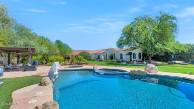 This private gated estate sits on nearly two acres of lush on Arizona Biltmore Golf and Country Club in Arizona - for sale on GolfHomes.com, golf home, golf lot