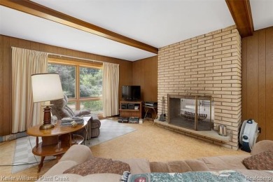 Step into this one-of-a-kind mid-century modern home tucked away on Kensington Metropark Golf Course in Michigan - for sale on GolfHomes.com, golf home, golf lot