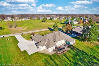 This Gorgeous Brick Ranch w/ oversized 3 car attached garage on Metamora Country Club in Michigan - for sale on GolfHomes.com, golf home, golf lot