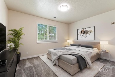 A covered entrance and dramatic vaulted foyer with natural light on Boise Ranch Golf Course, Inc. in Idaho - for sale on GolfHomes.com, golf home, golf lot