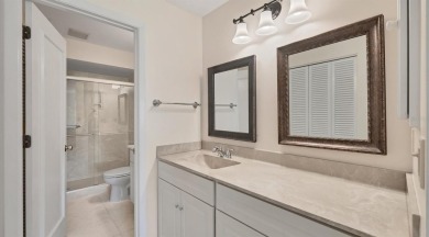Beautiful end-unit with privacy and tranquil pond views in The on The Meadows Golf and Country Club in Florida - for sale on GolfHomes.com, golf home, golf lot