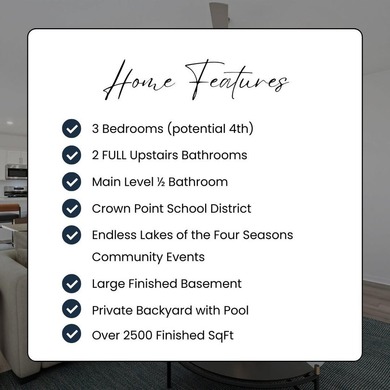 Welcome home to this beautifully maintained 3 Bedroom, 3 on Lakes of the Four Seasons Country Club in Indiana - for sale on GolfHomes.com, golf home, golf lot