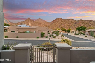 Perched on an elevated lot in private gated community of Trovas on Sanctuary Golf Course At WestWorld in Arizona - for sale on GolfHomes.com, golf home, golf lot