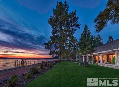 Your back decks and outdoor spaces are to the western sunset on Clear Creek Tahoe in Nevada - for sale on GolfHomes.com, golf home, golf lot