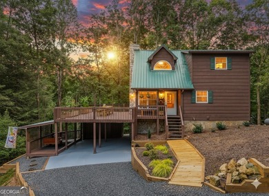 Come home to this impeccably maintained 3 BR/3 BA mountain cabin on White Path Golf Club in Georgia - for sale on GolfHomes.com, golf home, golf lot