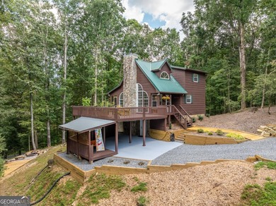 Come home to this impeccably maintained 3 BR/3 BA mountain cabin on White Path Golf Club in Georgia - for sale on GolfHomes.com, golf home, golf lot