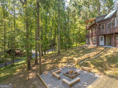 Come home to this impeccably maintained 3 BR/3 BA mountain cabin on White Path Golf Club in Georgia - for sale on GolfHomes.com, golf home, golf lot