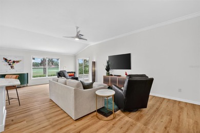 STUNNING, GOLF FRONT and WATER VIEW, 3/2 BLOCK and STUCCO on The Links of Spruce Creek in Florida - for sale on GolfHomes.com, golf home, golf lot