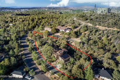 High in Prescott on Country Club Drive, with VIEWS of Thumb on Capital Canyon Club in Arizona - for sale on GolfHomes.com, golf home, golf lot