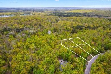 Escape to the beauty of Michaywe with this 1.87-acre wooded on Michaywe Pines Course in Michigan - for sale on GolfHomes.com, golf home, golf lot