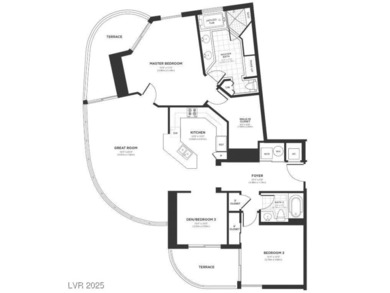 Set on the 10th floor, this two-bedroom plus den, two-bath on Las Vegas Country Club in Nevada - for sale on GolfHomes.com, golf home, golf lot