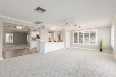 Discover the charm of this beautifully updated single-story home on Sun City Riverview Golf Course in Arizona - for sale on GolfHomes.com, golf home, golf lot
