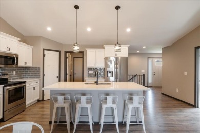 Built in 2021, this beautifully designed 4-bed, 3-bath home on Fox Run Golf and Country Club in Iowa - for sale on GolfHomes.com, golf home, golf lot