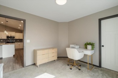 Built in 2021, this beautifully designed 4-bed, 3-bath home on Fox Run Golf and Country Club in Iowa - for sale on GolfHomes.com, golf home, golf lot