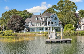 Location, location, location! Waterfront sanctuary w/ deep water on Shorehaven Golf Club in Connecticut - for sale on GolfHomes.com, golf home, golf lot
