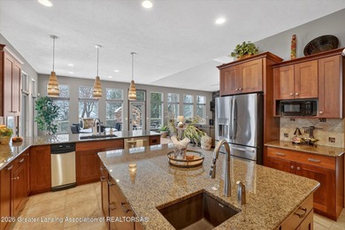 Set on two lots on the Hawk Hollow Golf Course, this sprawling on Hawk Hollow Golf Course  in Michigan - for sale on GolfHomes.com, golf home, golf lot