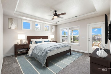 Spacious and thoughtfully designed, this 4-bedroom, 3.5-bath on Hunters Point Golf Club in Idaho - for sale on GolfHomes.com, golf home, golf lot