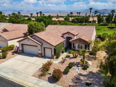 Stunning St. Croix model overlooking the 6th hole of the Santa on Mountain Vista Golf Course At Sun City Palm Desert in California - for sale on GolfHomes.com, golf home, golf lot