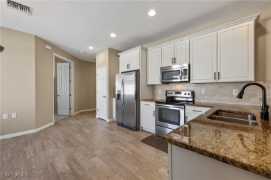 Experience the Florida lifestyle in this charming three-bedroom on Pelican Preserve Golf Club in Florida - for sale on GolfHomes.com, golf home, golf lot