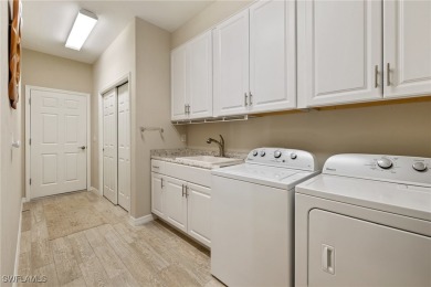 Experience the Florida lifestyle in this charming three-bedroom on Pelican Preserve Golf Club in Florida - for sale on GolfHomes.com, golf home, golf lot