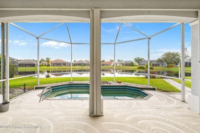 Experience peaceful comfort and style in one of the most on Suntree Country Club in Florida - for sale on GolfHomes.com, golf home, golf lot