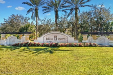Experience the Florida lifestyle in this charming three-bedroom on Pelican Preserve Golf Club in Florida - for sale on GolfHomes.com, golf home, golf lot