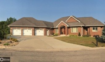 This custom-built, brick home, w/walk-out LL, is situated on a on Bear Creek Golf Club in Iowa - for sale on GolfHomes.com, golf home, golf lot