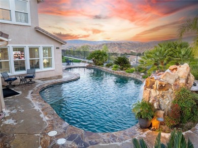 The beauty of Sand Canyon is on full display from this oversized on Robinson Ranch - Mountain Course in California - for sale on GolfHomes.com, golf home, golf lot