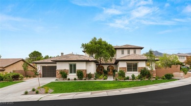 Nestled on an oversized corner lot within the guard-gated Anthem on Anthem Country Club in Nevada - for sale on GolfHomes.com, golf home, golf lot