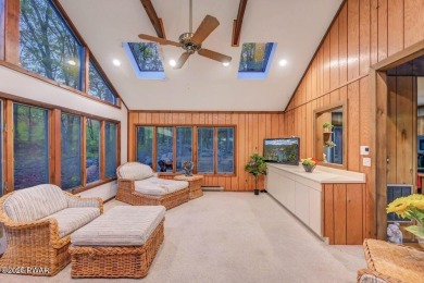 Contemporary Home with Spectacular Lake & Golf Course on Lords Valley Country Club, Inc in Pennsylvania - for sale on GolfHomes.com, golf home, golf lot