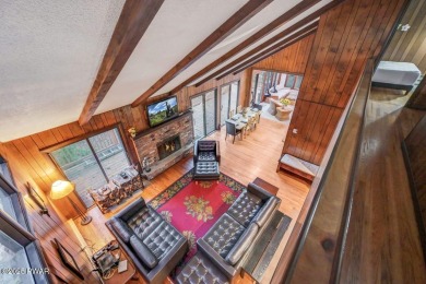 Contemporary Home with Spectacular Lake & Golf Course on Lords Valley Country Club, Inc in Pennsylvania - for sale on GolfHomes.com, golf home, golf lot