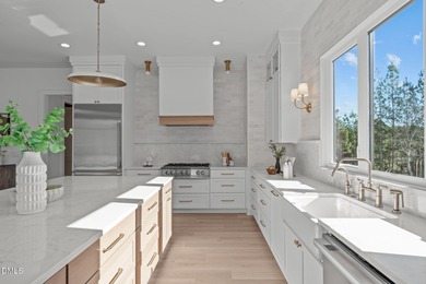 Modern Ranch Farmhouse with Golf Course Views. Built less than on Chapel Ridge Golf Club in North Carolina - for sale on GolfHomes.com, golf home, golf lot