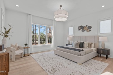 Modern Ranch Farmhouse with Golf Course Views. Built less than on Chapel Ridge Golf Club in North Carolina - for sale on GolfHomes.com, golf home, golf lot