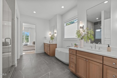 Modern Ranch Farmhouse with Golf Course Views. Built less than on Chapel Ridge Golf Club in North Carolina - for sale on GolfHomes.com, golf home, golf lot