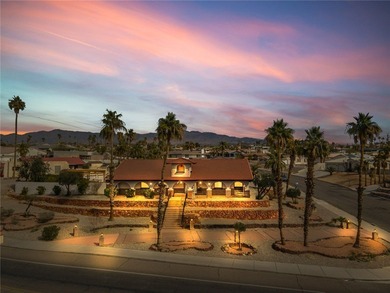 Stunning Santa Fe Estate Overlooking Lake Havasu Golf Course! on London Bridge Golf Course in Arizona - for sale on GolfHomes.com, golf home, golf lot