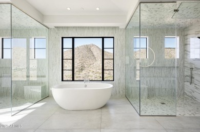 BUILT IN 2024, this elegant  contemporary  was built for a CAR on Silverleaf Golf Club in Arizona - for sale on GolfHomes.com, golf home, golf lot