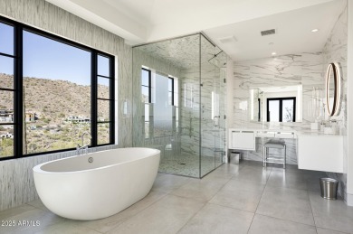 BUILT IN 2024, this elegant  contemporary  was built for a CAR on Silverleaf Golf Club in Arizona - for sale on GolfHomes.com, golf home, golf lot