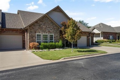 Elegantly updated corner lot patio home in the peaceful, gated on Cedar Ridge Country Club in Oklahoma - for sale on GolfHomes.com, golf home, golf lot