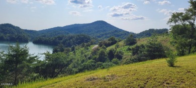 This lot has a 180-degree view of Norris Lake and Lone Mountain on Woodlake Golf Club in Tennessee - for sale on GolfHomes.com, golf home, golf lot