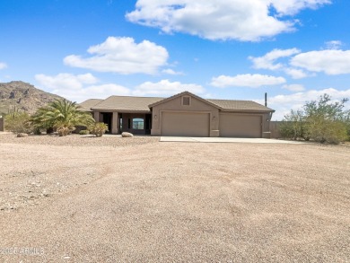 Nestled in the heart of Gold Canyon, this stunning custom home on Superstition Mountain Club - Lost Gold in Arizona - for sale on GolfHomes.com, golf home, golf lot